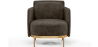 Buy Designer Armchair - Upholstered in Velvet - Hynu Taupe 60689 - in the EU