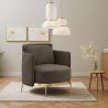 Buy Designer Armchair - Upholstered in Velvet - Hynu Taupe 60689 - prices