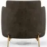 Buy Designer Armchair - Upholstered in Velvet - Hynu Taupe 60689 home delivery