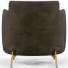 Buy Designer Armchair - Upholstered in Velvet - Hynu Taupe 60689 in the Europe