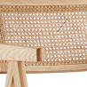 Buy Dining Chair in Cane Rattan - with Armrests - Leru Natural wood 61162 at MyFaktory
