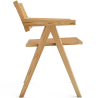 Buy Dining Chair in Cane Rattan - with Armrests - Leru Natural wood 61162 home delivery