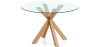 Buy Round Dining Table - 120CM - Glass - Ebra Natural 61163 at MyFaktory