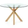 Buy Round Dining Table - 120CM - Glass - Ebra Natural 61163 - in the EU