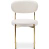 Buy Dining Chair - Upholstered in Bouclé Fabric - Ara White 61165 - in the EU