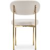 Buy Dining Chair - Upholstered in Bouclé Fabric - Ara White 61165 - in the EU