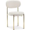 Buy Dining Chair - Upholstered in Bouclé Fabric - Ara White 61165 at MyFaktory