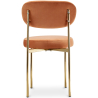 Buy Dining Chair - Upholstered in Velvet - Golden metal - Ara Orange 61166 - in the EU