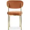 Buy Dining Chair - Upholstered in Velvet - Golden metal - Ara Orange 61166 - in the EU