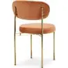 Buy Dining Chair - Upholstered in Velvet - Golden metal - Ara Orange 61166 with a guarantee