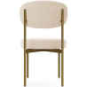 Buy Dining Chair - Upholstered in Velvet - Golden metal - Ara Beige 61166 with a guarantee