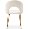 Buy Dining Chair - Upholstered in Bouclé Fabric - Maeve White 61167 - in the EU