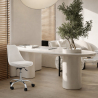 Buy Tulip swivel office chair with wheels White 58487 in the Europe
