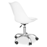 Buy Tulip swivel office chair with wheels White 58487 home delivery