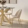 Buy Dining Chair - Upholstered in Velvet - Maeve Cream 61168 - prices