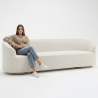 Buy 4/5 Seater Sofa - Bouclé Fabric Upholstery - Treya White 60662 at MyFaktory