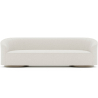 Buy 4/5 Seater Sofa - Bouclé Fabric Upholstery - Treya White 60662 - in the EU