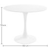 Buy Round Tulip Table - 120 cm White 15418 home delivery