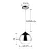 Buy Reflexion Lamp - 40cm - Chromed Metal Silver 58258 with a guarantee