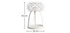 Buy Crystal Table Lamp 35cm  Transparent 53530 in the Europe