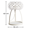Buy Crystal Table Lamp 35cm  Transparent 53530 in the Europe