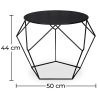 Buy Diamond Side Table Black 58414 with a guarantee