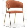 Buy Dining chair - Upholstered in Velvet - Lona Reddish orange 61147 at MyFaktory