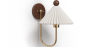 Buy Wall Lamp Aged Gold - Vintage Wall Sconce - Lumivie White 61213 in the Europe