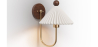 Buy Wall Lamp Aged Gold - Vintage Wall Sconce - Lumivie White 61213 home delivery