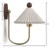 Buy Wall Lamp Aged Gold - Vintage Wall Sconce - Lumivie White 61213 - prices