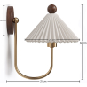 Buy Wall Lamp Aged Gold - Vintage Wall Sconce - Carma White 61213 - in the EU