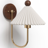 Buy Wall Lamp Aged Gold - Vintage Wall Sconce - Carma White 61213 in the Europe