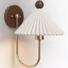 Buy Wall Lamp Aged Gold - Vintage Wall Sconce - Lumivie White 61213 with a guarantee