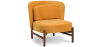 Buy Velvet Upholstered Armchair with Wood - Ebbe Mustard 61215 in the Europe