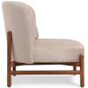 Buy Velvet upholstered armchair with wood - Ebbe Beige 61215 home delivery