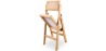Buy Folding Wooden Rattan Dining Chair -Bama Natural wood 61157 home delivery