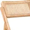 Buy Folding Wooden Rattan Dining Chair -Bama Natural wood 61157 home delivery