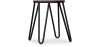 Buy Hairpin Stool - Dark wood and metal - 42cm  Bronze 61216 in the Europe