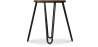 Buy Hairpin Stool - Dark wood and metal - 42cm  Bronze 61216 - in the EU