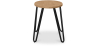 Buy Hairpin Stool - 42cm - Light wood and metal Light grey 61217 in the Europe
