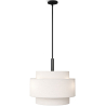 Buy Ceiling Pendant Lamp - Fabric Shade - Sime Black 60681 - in the EU