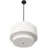 Buy Ceiling Pendant Lamp - Fabric Shade - Sime Black 60681 home delivery