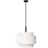 Buy Ceiling Pendant Lamp - Fabric Shade - Sime Black 60681 - in the EU