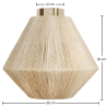 Buy Ceiling Lamp - Boho Bali Ceiling Light - Memu Aged Gold 60679 - prices