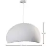 Buy Resin Pendant Lamp - 40CM - Moon White 60671 - in the EU