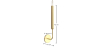 Buy Wall Sconce Candle Lamp in Gold - Reine Aged Gold 60666 - in the EU
