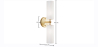 Buy Wall Lamp Aged Gold - 2-Light Wall Sconce - Ouna Aged Gold 60683 with a guarantee