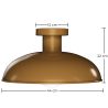 Buy Ceiling Lamp - Vintage Wall Light - Sine Aged Gold 60677 - in the EU