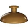 Buy Ceiling Lamp - Vintage Wall Light - Sine Aged Gold 60677 with a guarantee