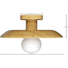 Buy Ceiling Lamp - Wooden Wall Light - Goodman Natural 60675 - in the EU